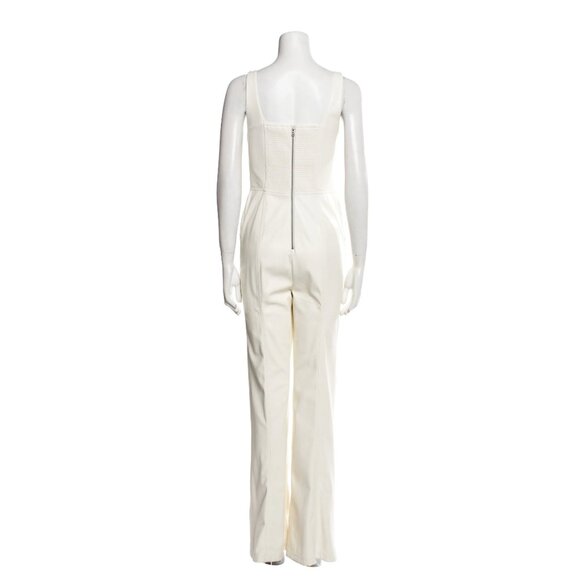 Alice Olivia CHELS DENIM CORSET SLEEVELESS JUMPSUIT: M | US 6 - Picture 5 of 9